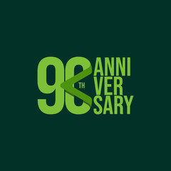 90 Th Anniversary Celebration Vector Template Design Illustration