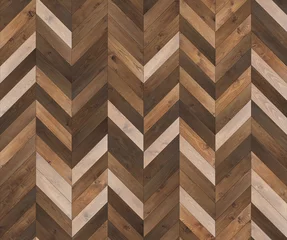 Photo sur Plexiglas Texture en bois Texture de sol sans couture de parquet naturel Chevron