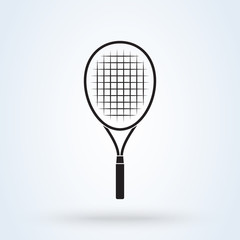 Tennis racket sign. modern icon design illustration.