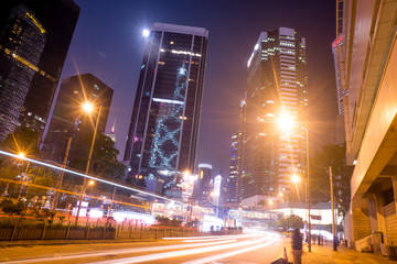 Hong Kong in night time