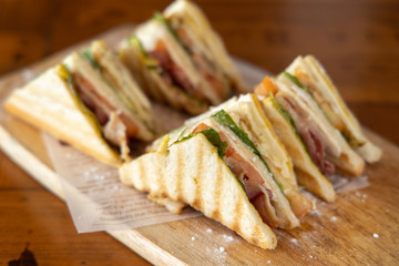 club Sandwich on the table