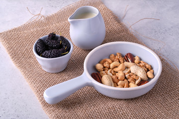 Granola healthy food with mulberry and peanut