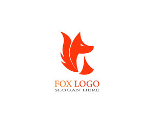 Creative Fox logo Template vector design