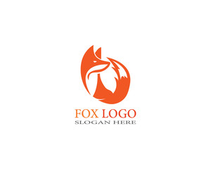 Creative Fox logo Template vector design