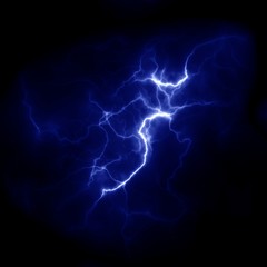 Lightning Thunderbolt template for design. Electric discharge in the sky