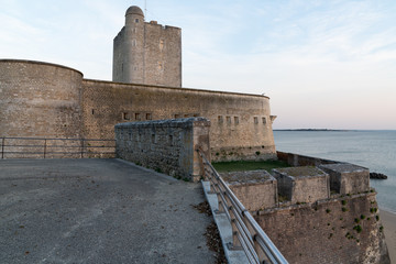 evening view of Fort Vauban of Fouras in Charente France