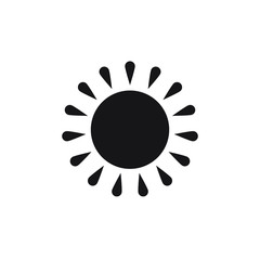 Sun icon vector isolated, sun symbol