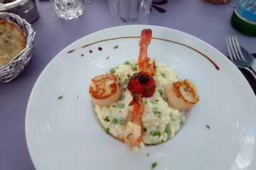 rizotto aux coquilles st Jacques