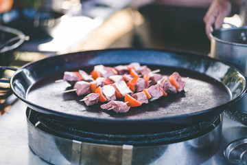 Brochette de boeuf à la plancha