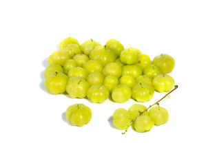 star gooseberry isolated on white background