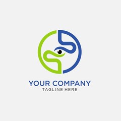 Logo design template for intestinal health specialists