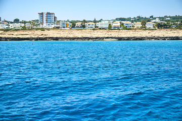 Fototapeta na wymiar Cyprus modern hotels