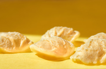 Pasta orecchiette studio shot