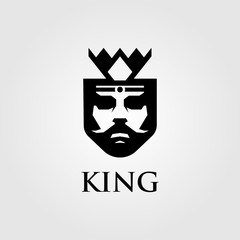 king logo designs with crown