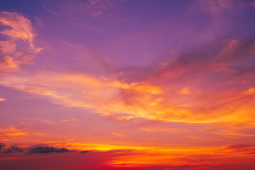 beautiful of Stratus cloud in sunset background for forecast and meteorology concept