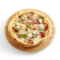 Pizza Four Cheeses or Ai Quattro Formaggi Pizza