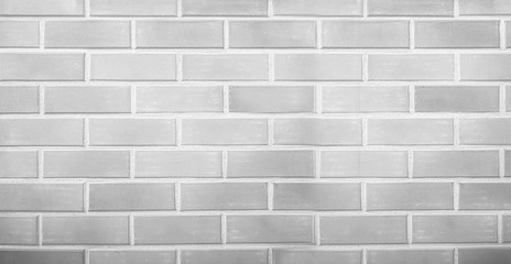 Gray and White brick wall empty texture background
