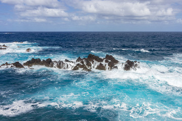Natural swimming pools in Porto Moniz in Madeira (Portugal)