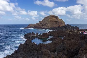 Natural swimming pools in Porto Moniz in Madeira (Portugal)
