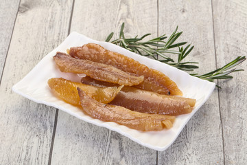 Pickled herring caviar