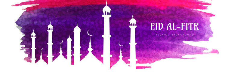 Ramadan Kareem colorful template banner background