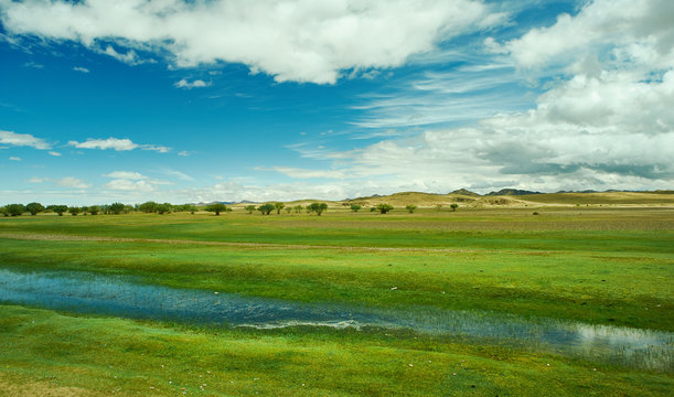 Mountain plateau in the area Zavkhan River