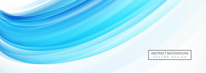 Beautiful wave banner template vector