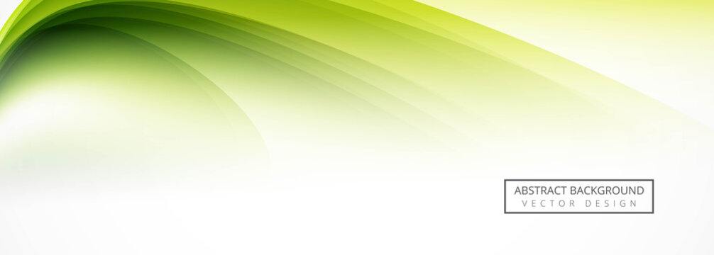 Abstract green header design vector