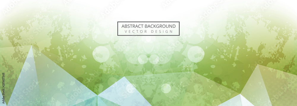 Wall mural abstract polygon banner template vector