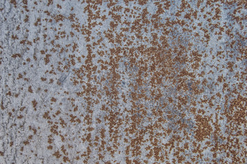 rusty metallic background with impurities