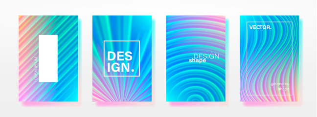 Abstract Fluid creative templates, cards, color covers set. Geometric design, liquids, shapes. Trendy vector collection. Pastel and neon design, geometric fluid graphic shape, vector background. 