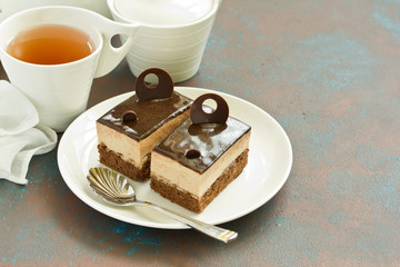 A piece of coffee cake