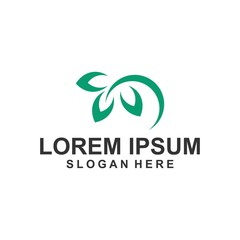 tree leaf logo template design vector