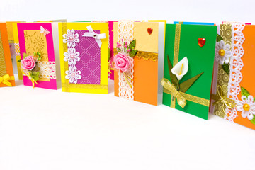 Beautiful varied handmade greeting cards