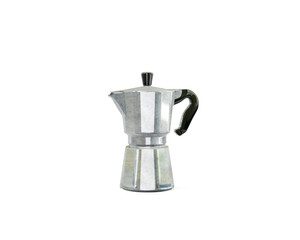 Vintage coffee pot on a white background. 3D rendering