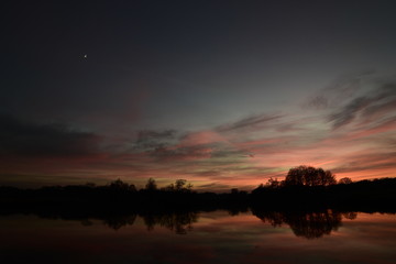 Sunset In park London