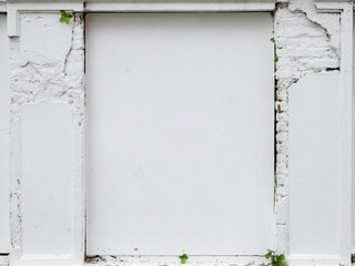aged street white wall background