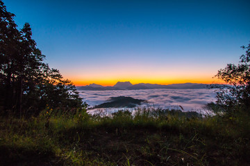 cloud and mountain in Thailand