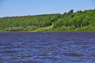 Oka river on Polenovo manor near Tarusa, Russia