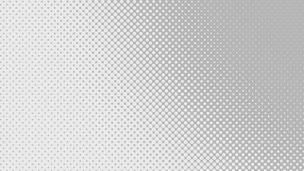 Light grey retro pop art background with halftone dots