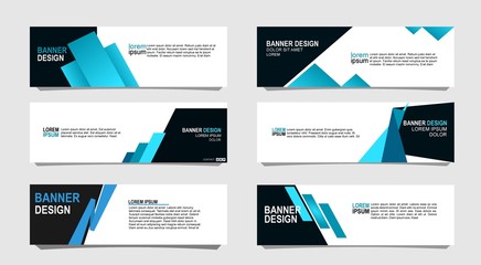 Vector abstract design banner web template.