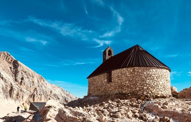 Fototapeta premium Berg, Himmel, Kirche