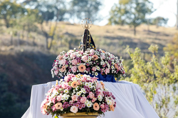 Statue of the image of Our Lady of Aparecida