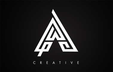 A Letter Modern Trendy Design Logo. Letter A Icon Logo with Modern Monogram