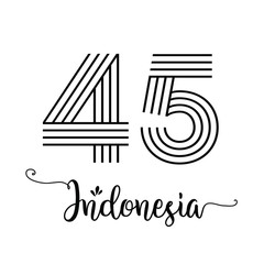 Indonesia Independence Day Celebration Vector Template Design Illustration