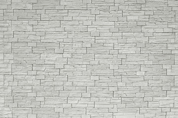 Grey stone mosaic wall background - 281624351