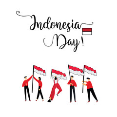Indonesia Independence Day Celebration Vector Template Design Illustration