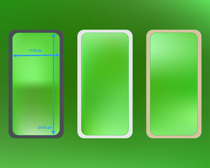 Mesh, lime colored phone backgrounds kit.