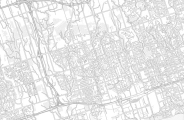 Whitby, Ontario, Canada, bright outlined vector map