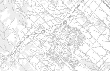 Fototapeta na wymiar Milton, Ontario, Canada, bright outlined vector map